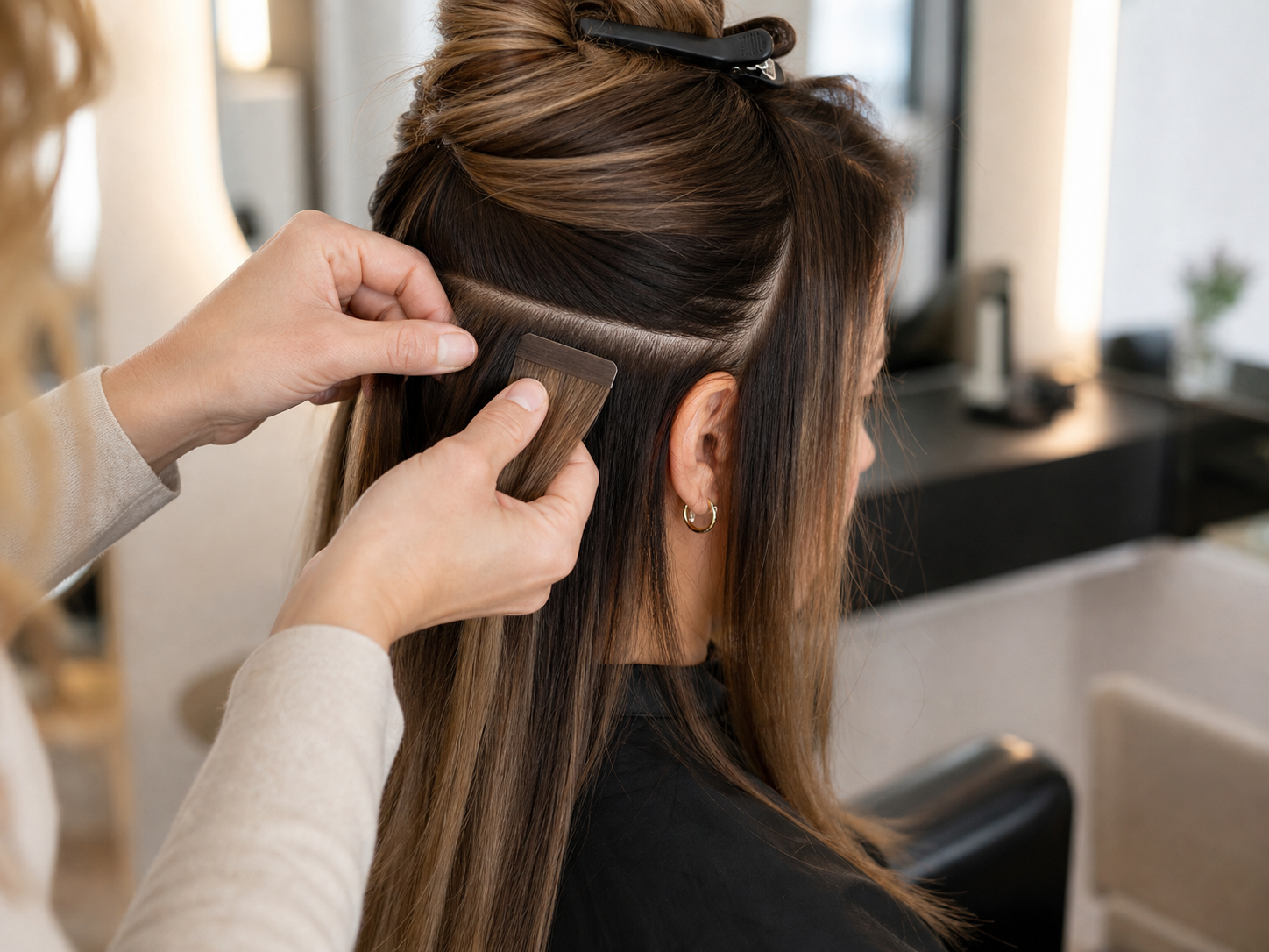 How to Install Tape-In Extensions
